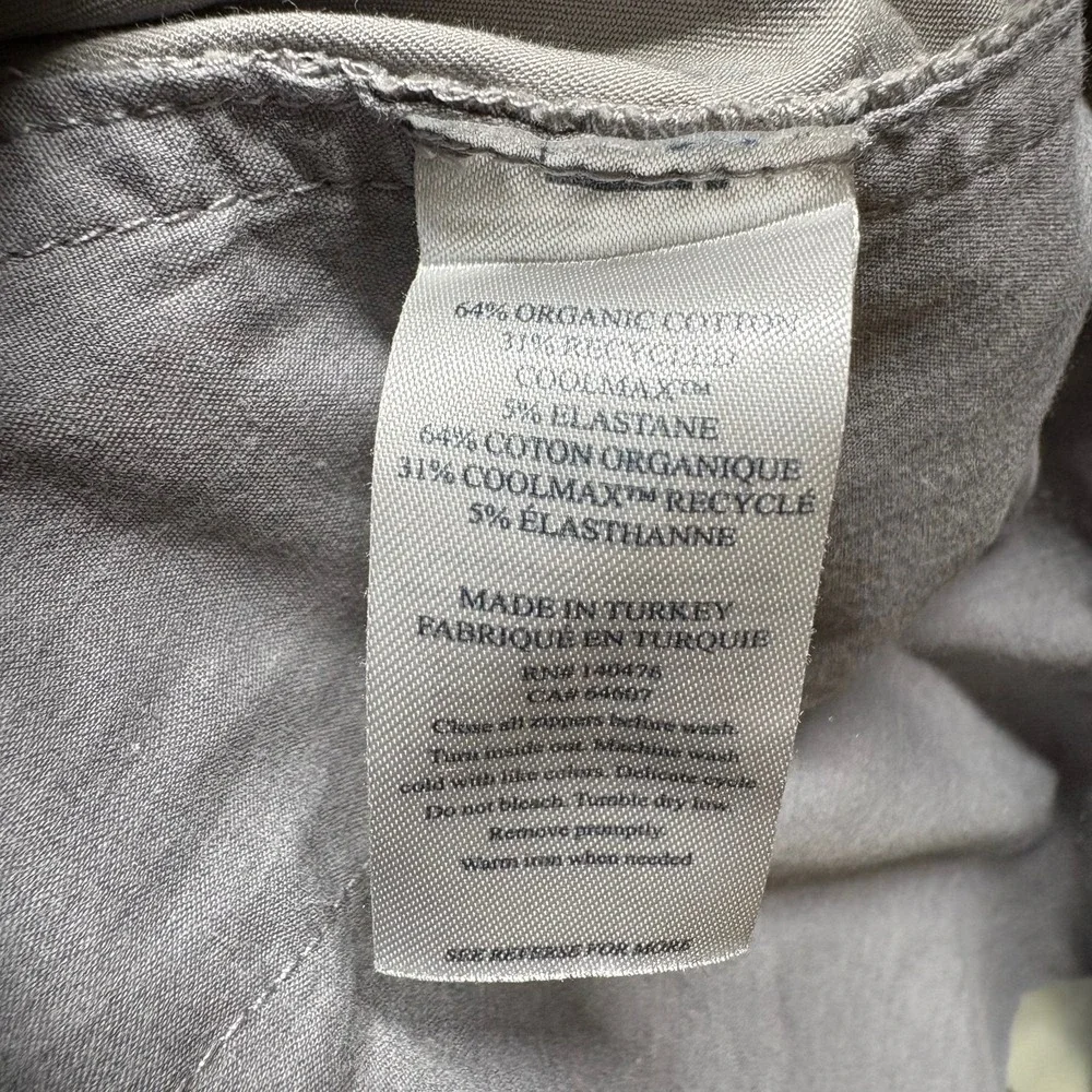 Faherty Mens Chino Shorts Size 38 Light Gray Organic Cotton Coolmax Stretch 9in